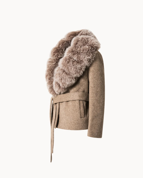 Zimara Fox Fur Coat